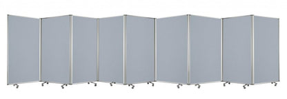 318" X 1" X 71" Green, Metal, 9 Panel, Screen