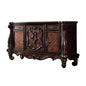 70" Cherry Oak Solid Wood Five Drawer Combo Dresser