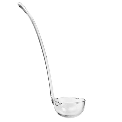 Cucharón para salsa o ponche de cristal soplado sin plomo