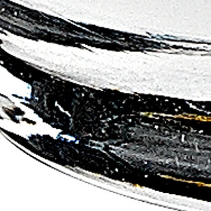 Set of Four Clear Mouth Blown Crystal Old Fashion Glasses