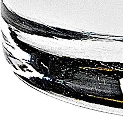 Set of Four Clear Mouth Blown Crystal Old Fashion Glasses