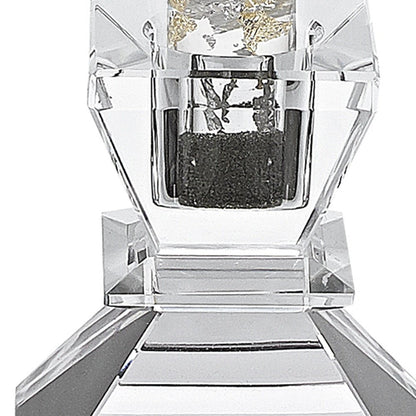 Hand Crafted Crystal Pair Of Handcrafted Candle Holders
