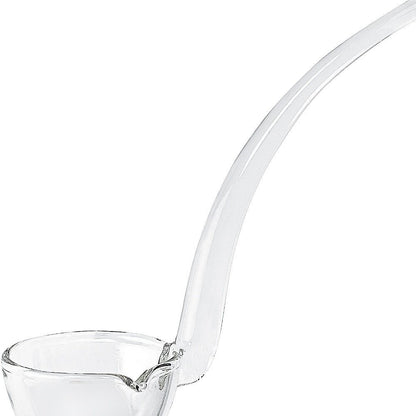 Cucharón de cristal transparente