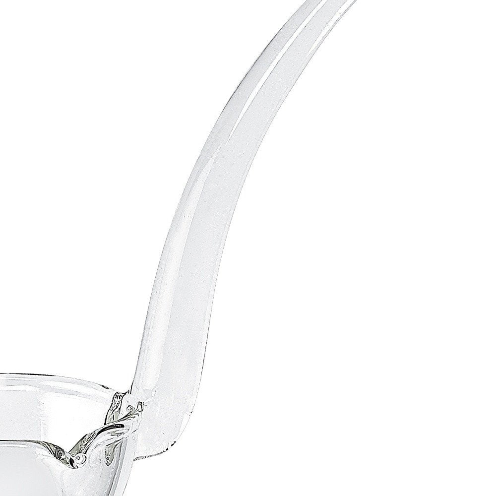 Cucharón de cristal transparente