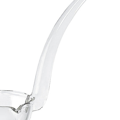Cucharón de cristal transparente