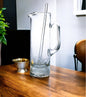 Jarra de martini de cristal transparente sin plomo de 13" con agitador