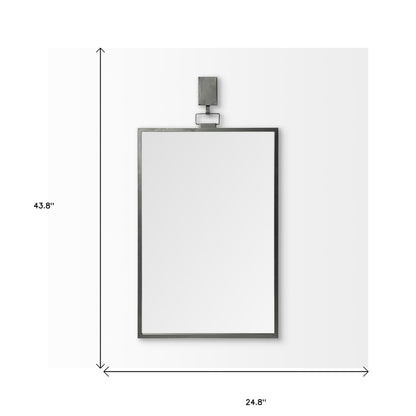 Espejo decorativo con marco de metal color bronce de 44"