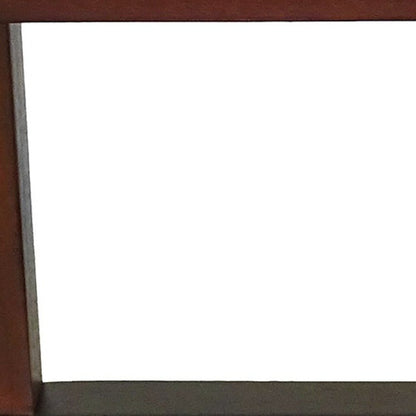 Banco de ducha o exterior compacto y rectangular de teca con estante en acabado marrón