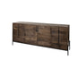 72" Brown Solid Wood Six Drawer Sideboard with Two Doors