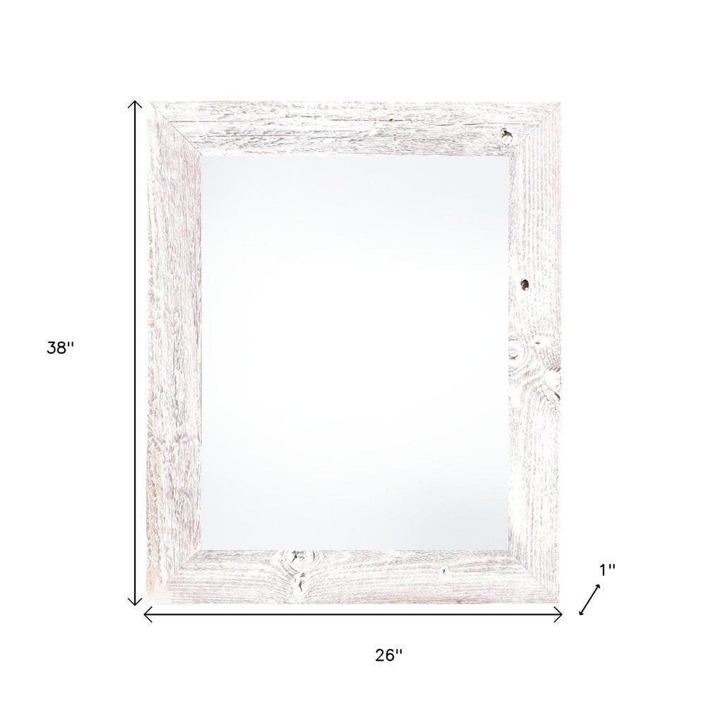 24" x 36" White Solid Wood Hanging Picture Frame