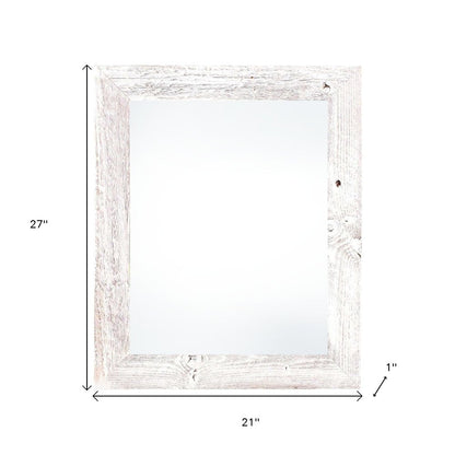 18" x 24" White Solid Wood Hanging Picture Frame