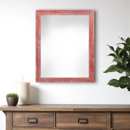 12" x 18" Red Solid Wood Hanging Picture Frame