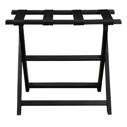 Portaequipajes plegable ecológico negro con correas negras