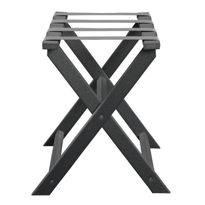 Portaequipajes plegable ecológico gris oscuro con correas grises