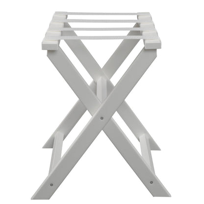 Portaequipajes plegable ecológico blanco con correas blancas