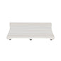 Alfombra de baño antideslizante de teca blanca de 23"