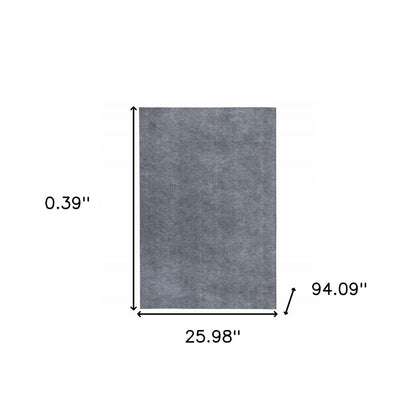 6' Round Gray Non Slip Rug Pad