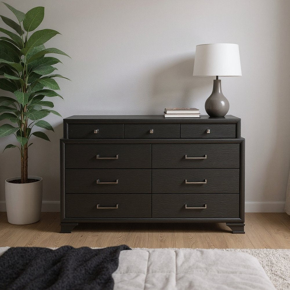 Grey Chest With 6 Drawers
