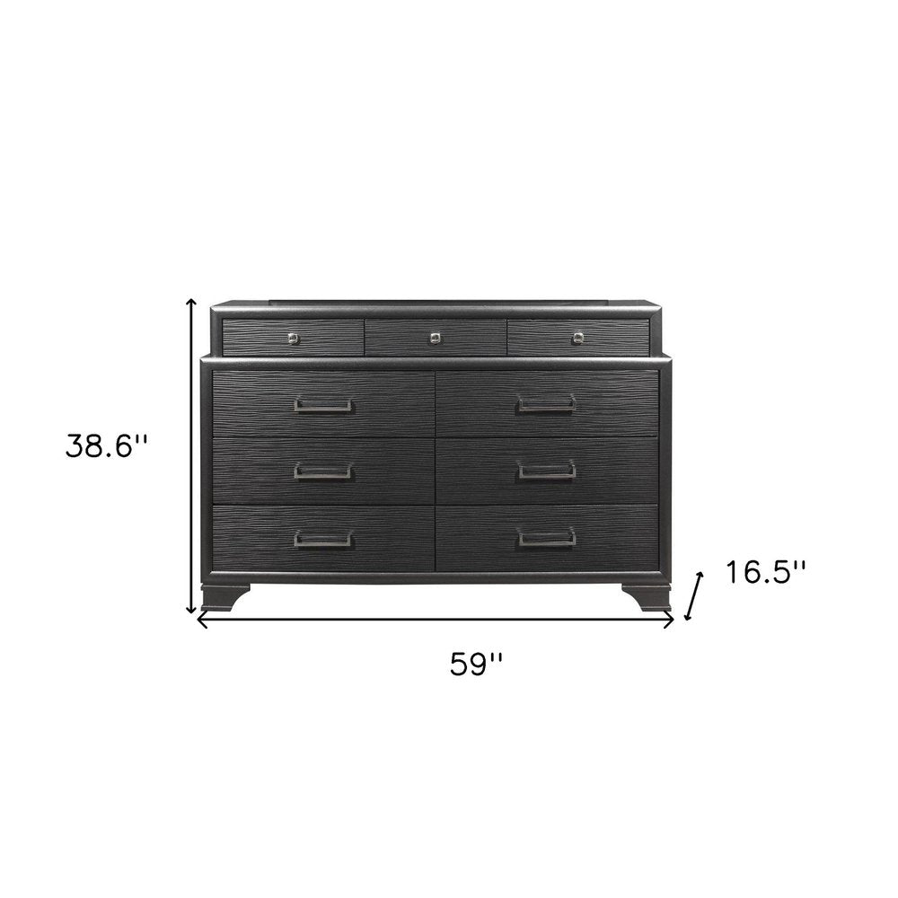 Grey Chest With 6 Drawers