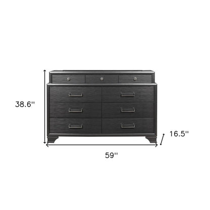 Grey Chest With 6 Drawers