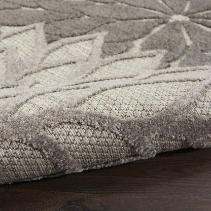 10' Gray Indoor Outdoor Area Rug