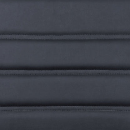 Silla de oficina giratoria ajustable de cuero sintético con ruedas para conferencias, color plateado y negro