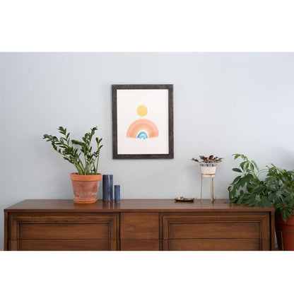 20" x 28" Black Solid Wood Hanging Picture Frame
