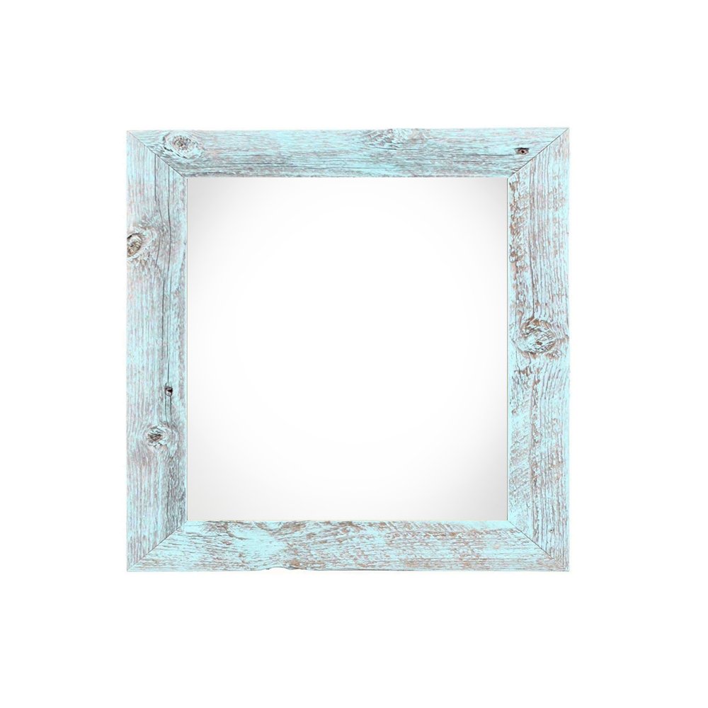 4" x 4" Blue Solid Wood Tabletop Picture Frame