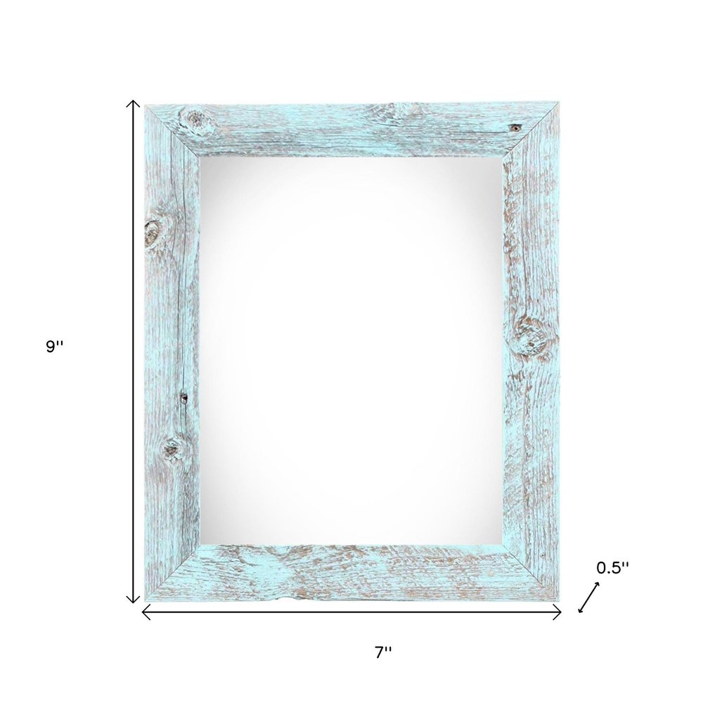 4" x 6" Blue Solid Wood Tabletop Picture Frame