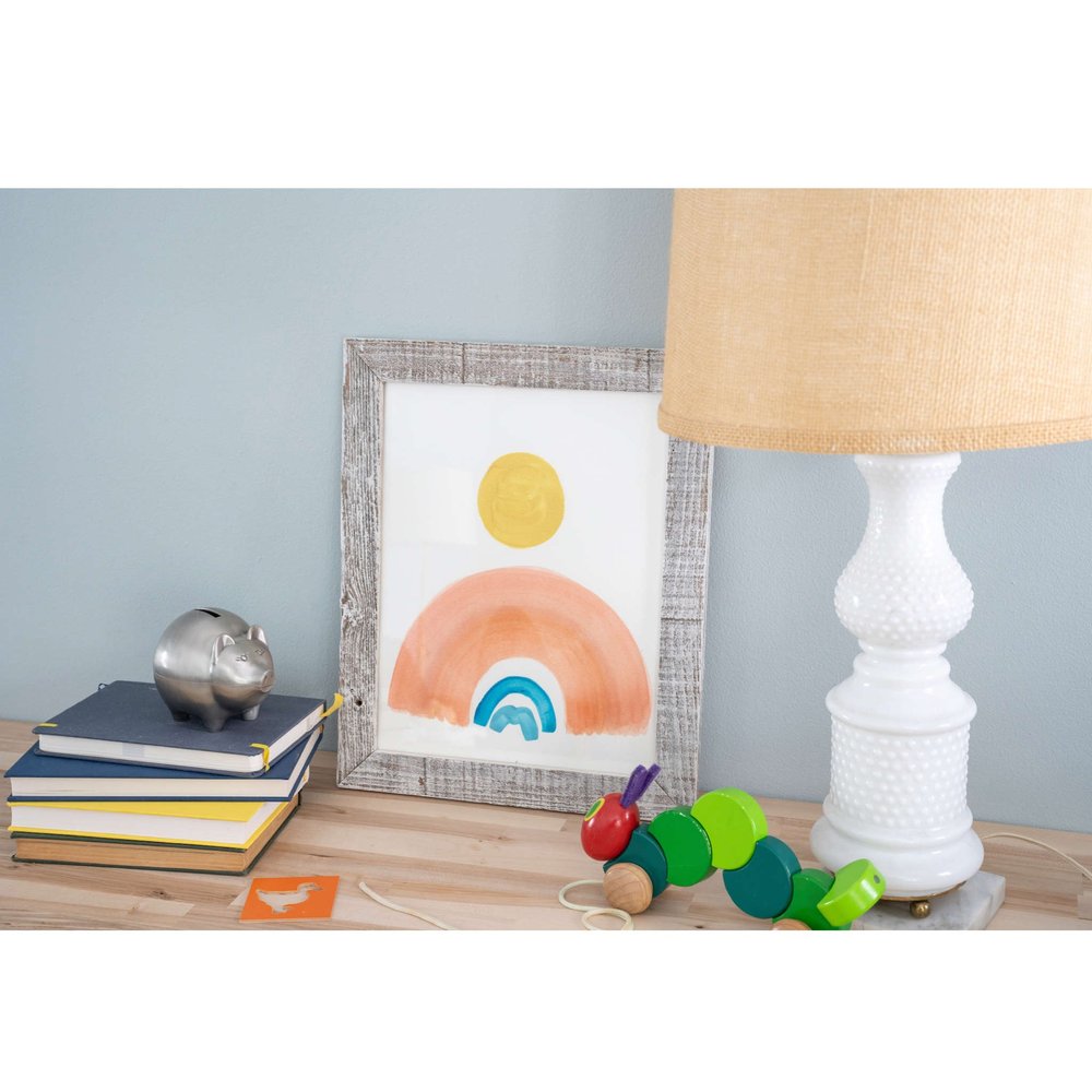 4" x 6" White Solid Wood Tabletop Picture Frame