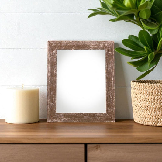 5" x 7" Brown Solid Wood Tabletop Picture Frame