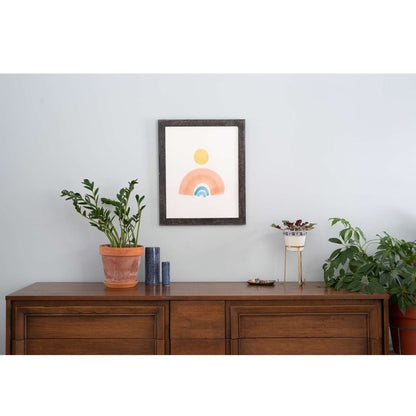 8.5" x 11" Black Solid Wood Tabletop Picture Frame