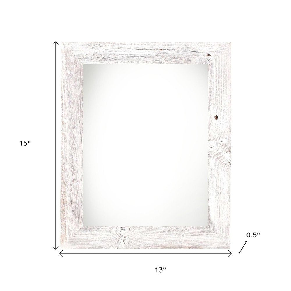 8" x 10" White Solid Wood Tabletop Picture Frame