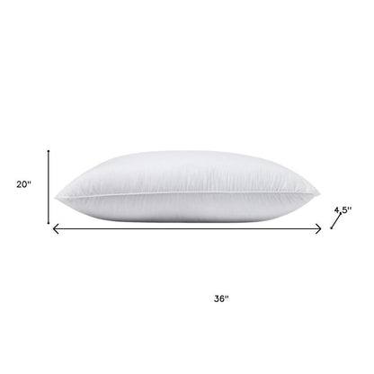 Almohada para cama tamaño king, 100 % algodón, satén lujoso, alternativa al plumón, tamaño mediano