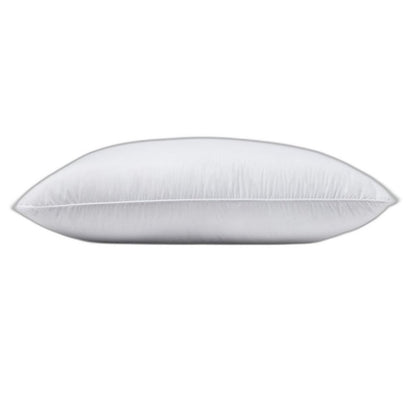Juego de 2 almohadas Lux de satén alternativo de plumón tamaño king, tamaño mediano