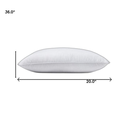 Juego de 2 almohadas Lux de satén alternativo de plumón tamaño king, tamaño mediano