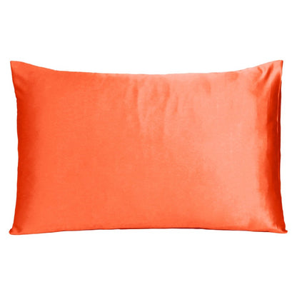 Juego de 2 fundas de almohada tamaño queen Poppy Dreamy de satén sedoso