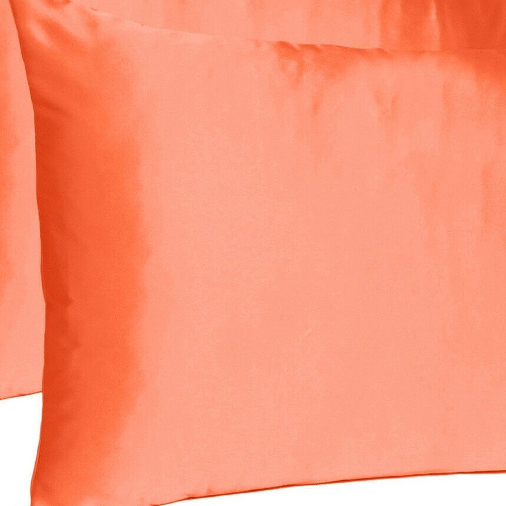 Juego de 2 fundas de almohada tamaño queen Poppy Dreamy de satén sedoso