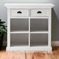35" White Accent Cabinet With Two Drawers and Baskets