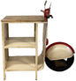 Mueble para scooter rústico en color rojo y vainilla