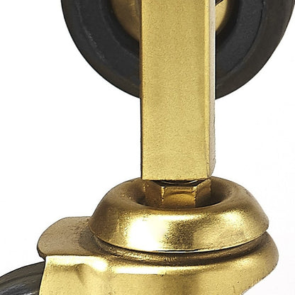 Carro de lingotes de oro pulido