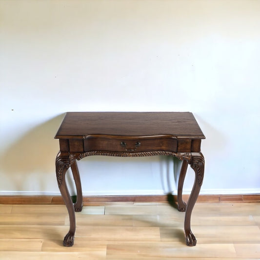 Escritorio de madera maciza marrón de 35"