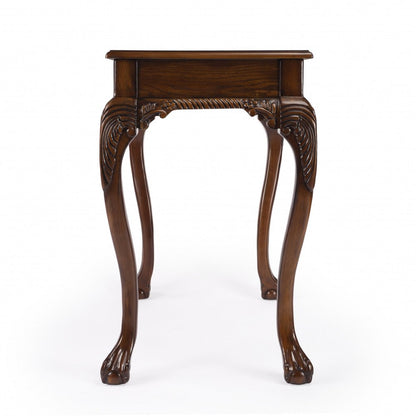 Escritorio de madera maciza marrón de 35"