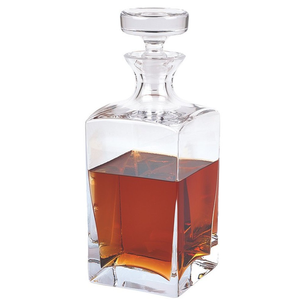 European Mouth Blown Lead Free Crystal Liquor Decanter