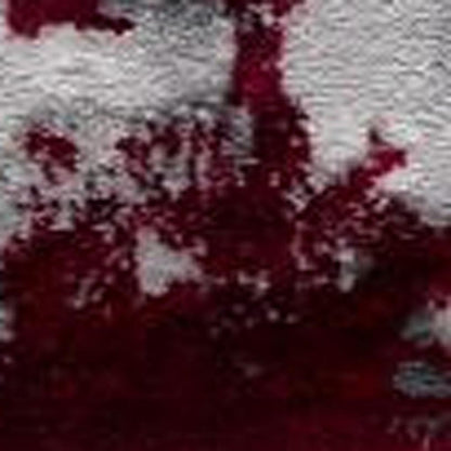 9' X 13' Red and Gray Modern Abstract Area Rug