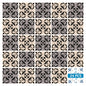 8" X 8" Light Grey And Cream Orchid Peel And Stick Removable Tiles