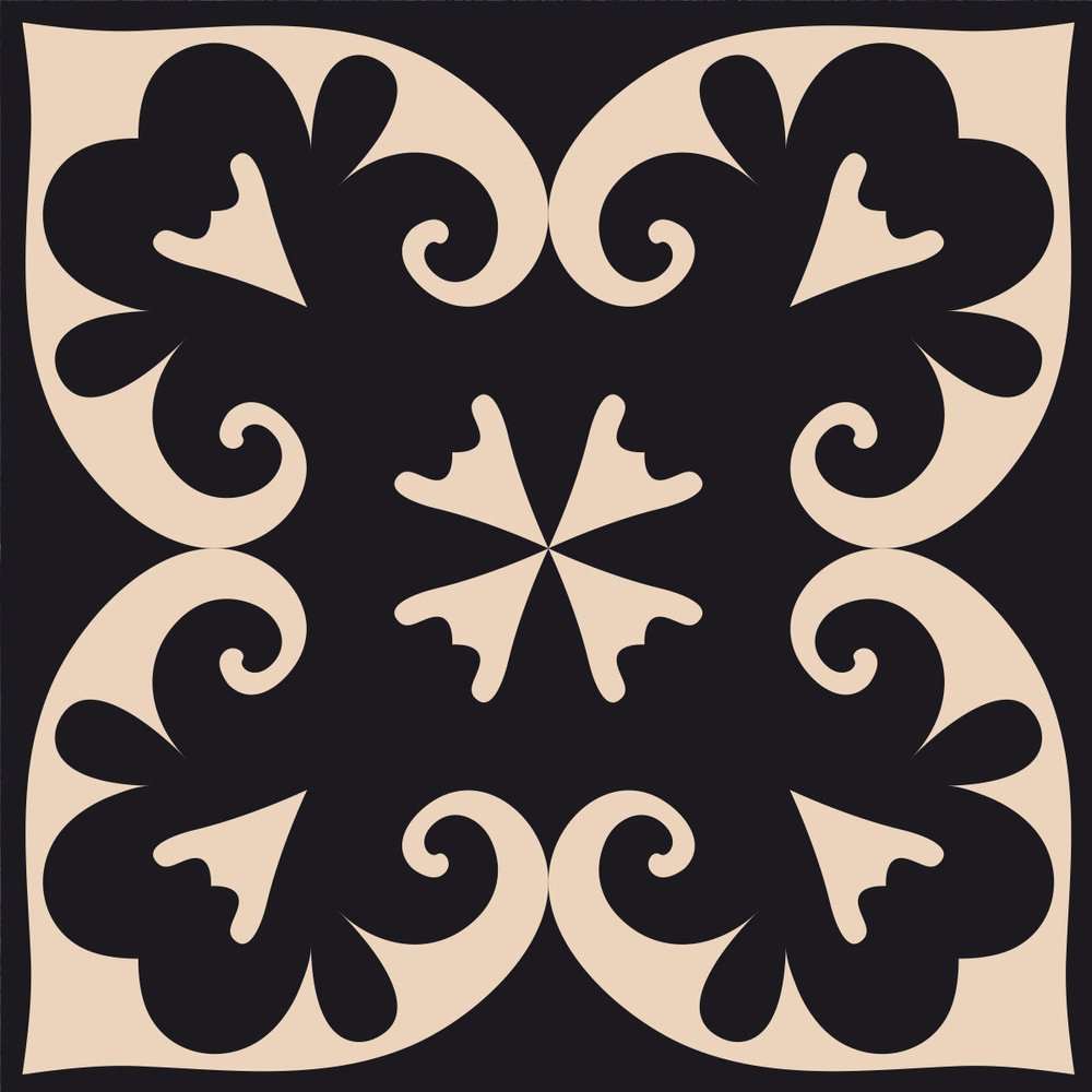 8" X 8" Black Sheep Peel And Stick Removable Tiles