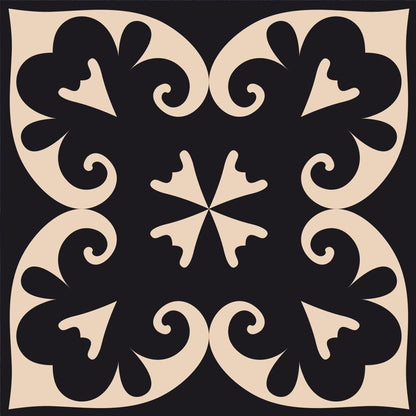 8" X 8" Black Sheep Peel And Stick Removable Tiles