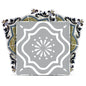 8" X 8" Vintage Sage Medallion Peel And Stick Removable Tiles