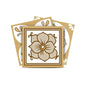 8" X 8" Vintage Brown And White Peel And Stick Removable Tiles
